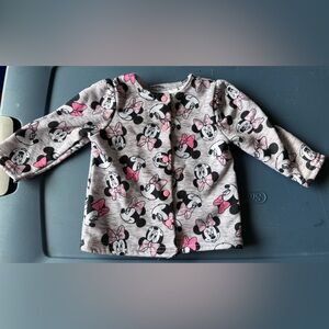 Disney Baby White Fleece Jacket with Mint Logo